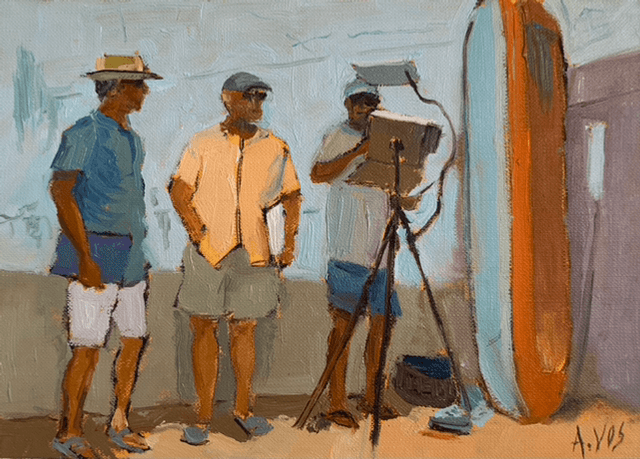 Session de peinture avec Les Croqueurs du Bassin