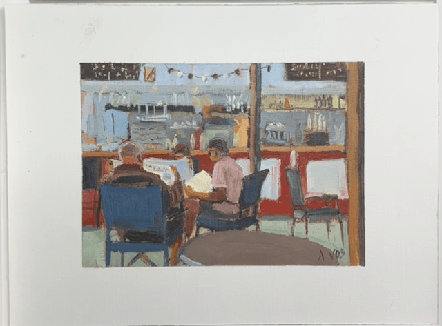 « Le matin au café » - souvenirs de St Trojan