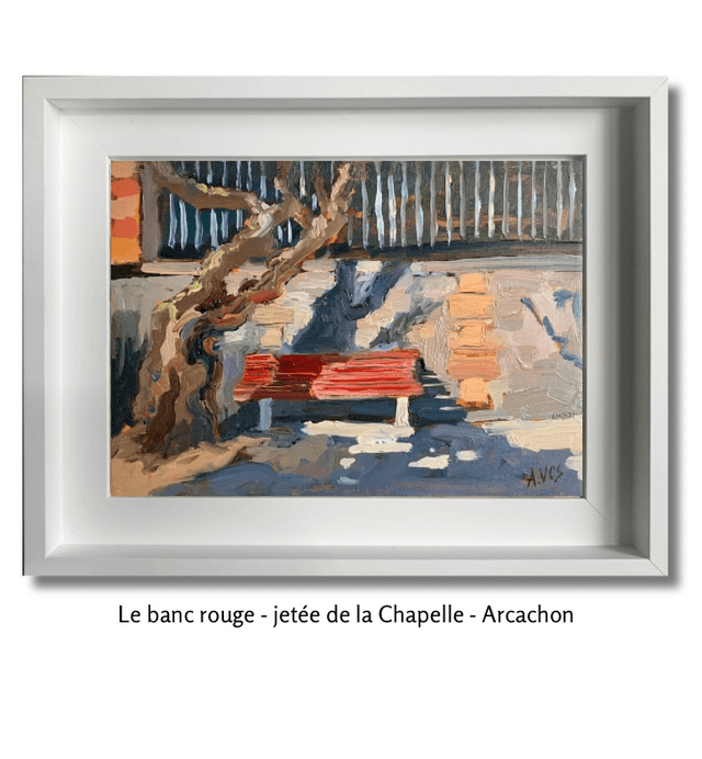 Le banc rouge - Jetée de la Chapelle Arcachon