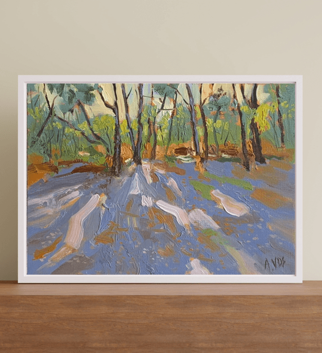 Lumières dans les arbres